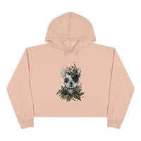 Crop Hoodie  Doggy & Plants Lovers