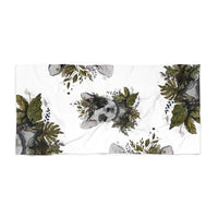 White Doggy Lover.-Beach Towel