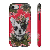 StrawberryRed Doggy Lover. -Colorfull Tough Cases.