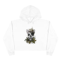 Crop Hoodie  Doggy & Plants Lovers