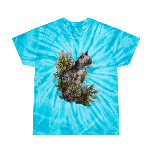 Summer Cyclone. Kitty Lover -Tie-Dye Tee.