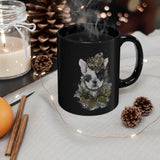 Plants+Doggy Lovers. Black mug 11oz